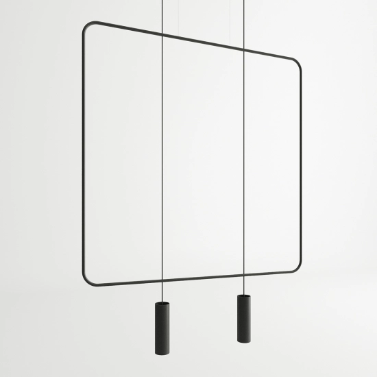 Lampa wisząca RANA 2 czarna TH.019CZ SOLLUX LIGHTING