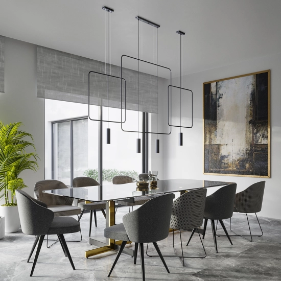 Lampa wisząca RANA 2 czarna TH.019CZ SOLLUX LIGHTING