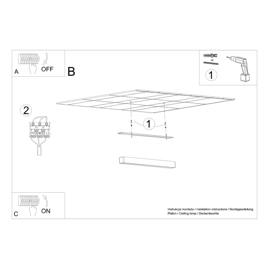 Plafon PINNE 67 czarny 3000K TH.042 SOLLUX LIGHTING - zdjęcie 7