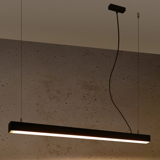 Lampa wisząca PINNE 90 czarna 3000K TH.048 SOLLUX LIGHTING - zdjęcie 3