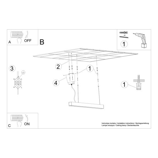 Lampa wisząca PINNE 150 biała 4000K TH.086 SOLLUX LIGHTING - zdjęcie 9