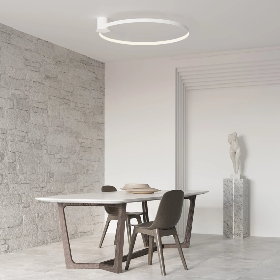 Plafon RIO 55 biały LED 3000K TH.125 SOLLUX LIGHTING - zdjęcie 11