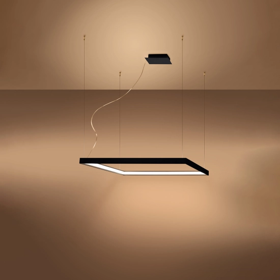 Żyrandol NELYA M czarny LED 3000K TH.148 SOLLUX LIGHTING - zdjęcie 3