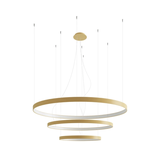 Żyrandol RIO 3 55/78/110 złoty LED 3000K TH.173 SOLLUX LIGHTING - zdjęcie produktu