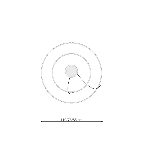 Żyrandol RIO 2 55/78 biały LED 3000K TH.176 SOLLUX LIGHTING - zdjęcie 5