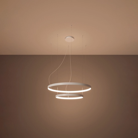 Żyrandol RIO 2 55/78 biały LED 3000K TH.176 SOLLUX LIGHTING - zdjęcie 3