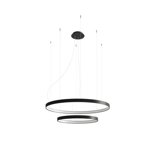 Żyrandol RIO 2 55/78 czarny LED 4000K TH.212 SOLLUX LIGHTING - zdjęcie produktu