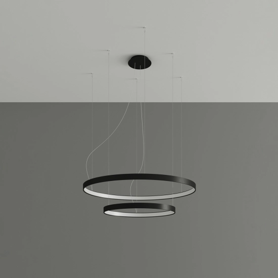 Żyrandol RIO 2 55/78 czarny LED 4000K TH.212 SOLLUX LIGHTING - zdjęcie 2