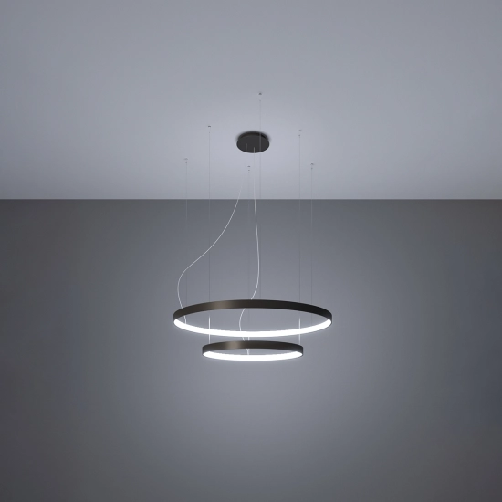 Żyrandol RIO 2 55/78 czarny LED 4000K TH.212 SOLLUX LIGHTING - zdjęcie 3