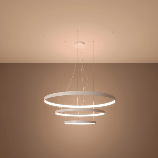 Żyrandol RIO 3 55/78/110 biały LED 3000K TH.215 SOLLUX LIGHTING - zdjęcie 3