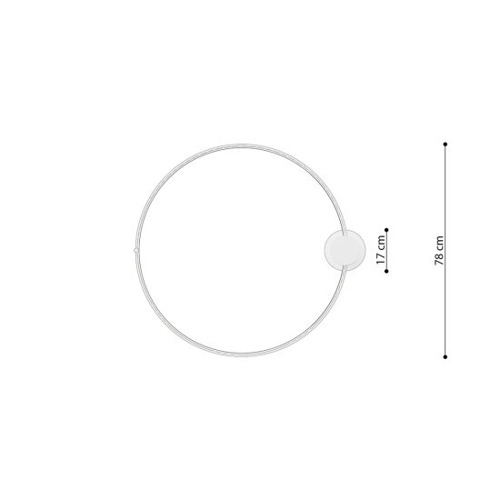 Plafon RIO 78 złoty połysk LED 3000K TH.252 SOLLUX LIGHTING - zdjęcie 10
