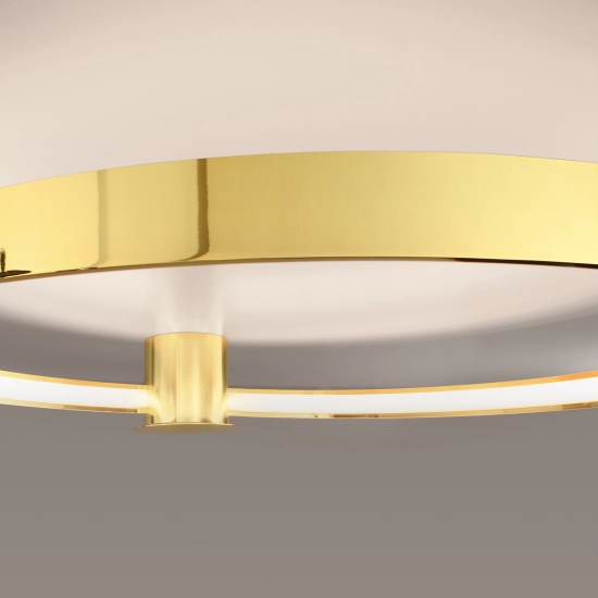 Plafon RIO 78 złoty połysk LED 3000K TH.252 SOLLUX LIGHTING - zdjęcie 5
