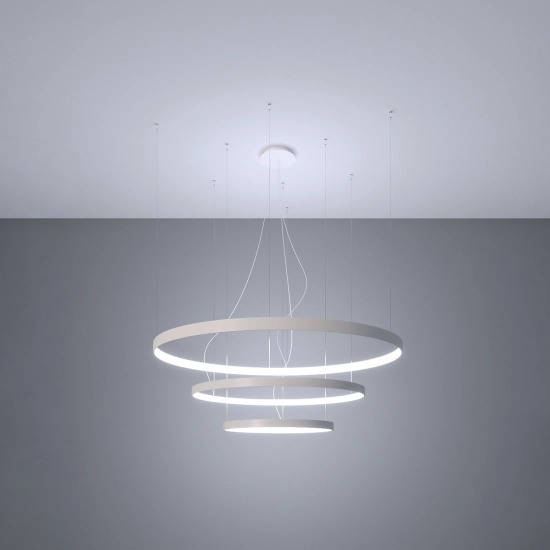 Żyrandol RIO 3 55/78/110 biały LED 4000K TH.271 SOLLUX LIGHTING - zdjęcie 3