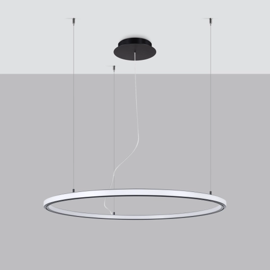 Żyrandol RISA 90 czarny LED 3000K TH.275 SOLLUX LIGHTING - zdjęcie 2