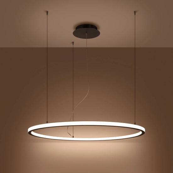 Żyrandol RISA 90 czarny LED 3000K TH.275 SOLLUX LIGHTING - zdjęcie 3