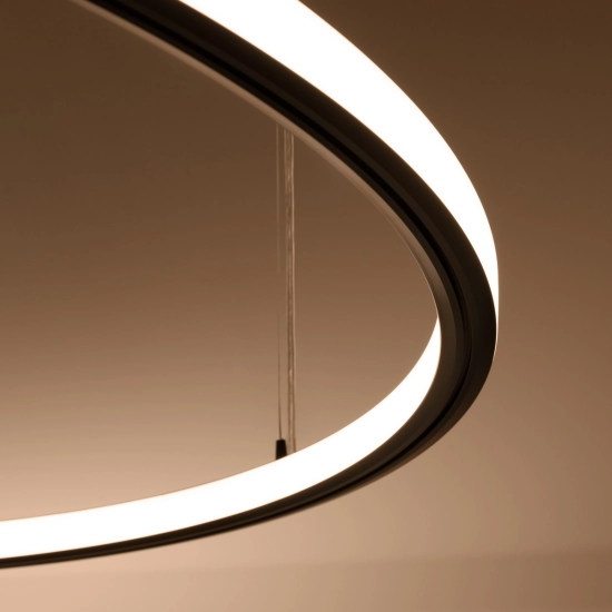 Żyrandol RISA 90 czarny LED 3000K TH.275 SOLLUX LIGHTING - zdjęcie 5