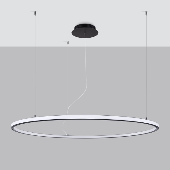 Żyrandol RISA 120 czarny LED 3000K TH.276 SOLLUX LIGHTING - zdjęcie 2