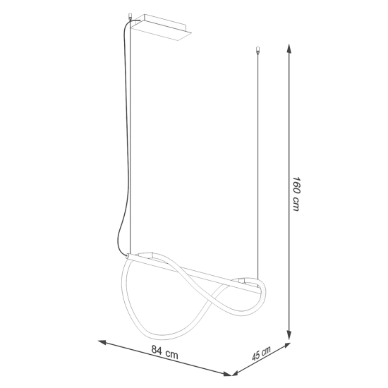 Lampa wisząca GALAKSE 84 czarna LED 2700-6500K TH.279 SOLLUX LIGHTING - zdjęcie 8