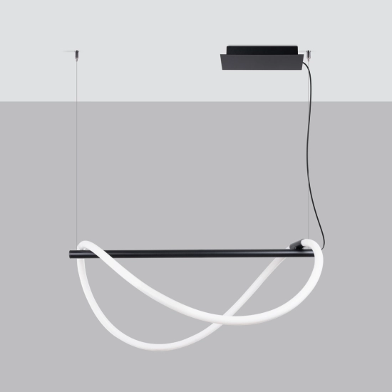 Lampa wisząca GALAKSE 84 czarna LED 2700-6500K TH.279 SOLLUX LIGHTING - zdjęcie 2