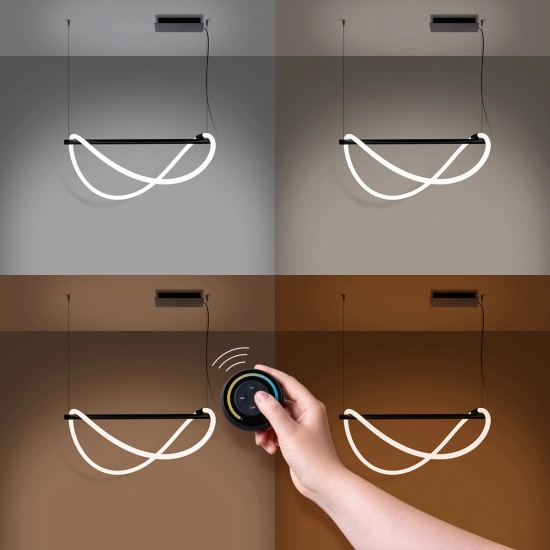 Lampa wisząca GALAKSE 84 czarna LED 2700-6500K TH.279 SOLLUX LIGHTING - zdjęcie 3