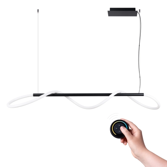 Lampa wisząca GALAKSE 148 czarna LED 2700-6500K TH.280 SOLLUX LIGHTING - zdjęcie produktu