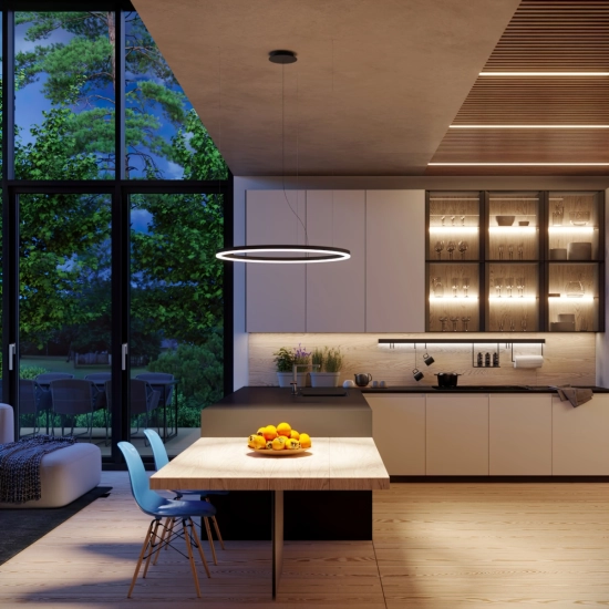 Żyrandol ODA 80 czarny LED 4000K TH.282 SOLLUX LIGHTING - zdjęcie 11