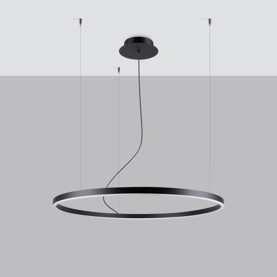 Żyrandol ODA 80 czarny LED 4000K TH.282 SOLLUX LIGHTING - zdjęcie 2