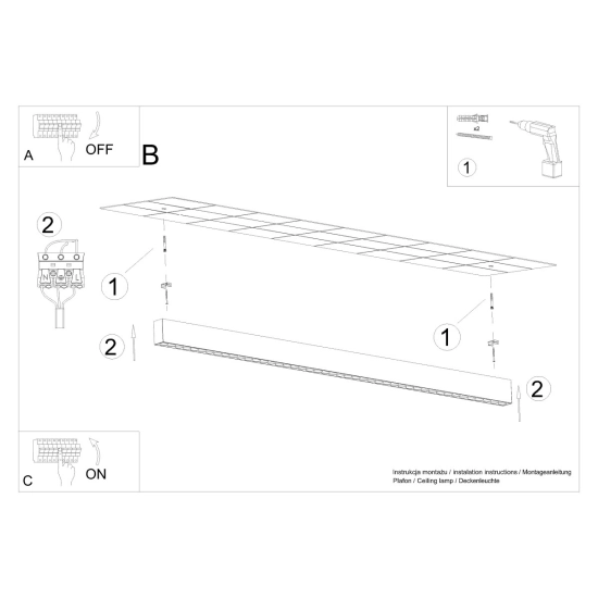 Plafon SOREN czarny LED 4000K TH.284 SOLLUX LIGHTING - zdjęcie 9