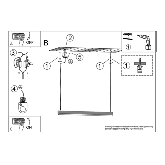 Lampa wisząca FARGE biała LED 3000K TH.294 SOLLUX LIGHTING - zdjęcie 10