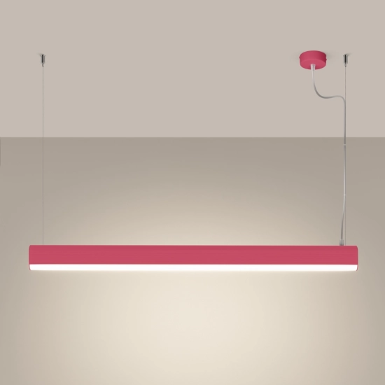 Lampa wisząca FARGE różowa LED 4000K TH.300 SOLLUX LIGHTING - zdjęcie 3