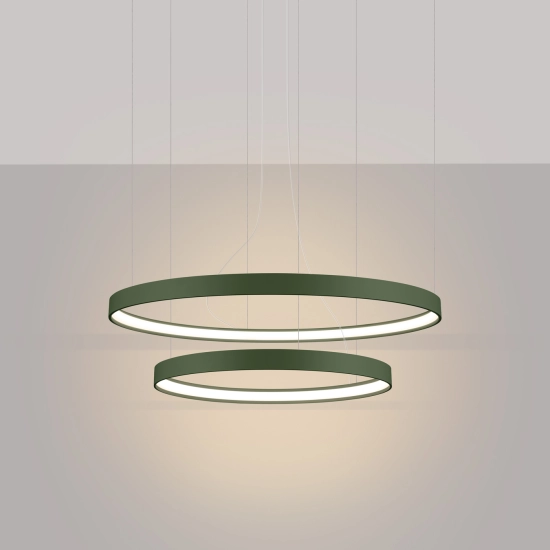 Żyrandol RIO 2 55/78 zielona oliwka LED 3000K TH.379 THORO - zdjęcie 3