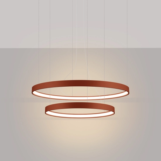 Żyrandol RIO 2 55/78 ochra czerwona LED 3000K TH.401 THORO - zdjęcie 3