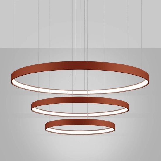 Żyrandol RIO 3 55/78/110 ochra czerwona LED 4000K TH.404 THORO - zdjęcie 3