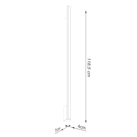 Kinkiet LAGOM 120 czarny LED 3000K TH.453 THORO - zdjęcie 8