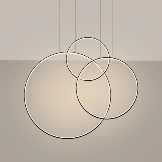 Lampa wisząca RIO 3 55/78/110 czarna LED 3000K TH.540 THORO - zdjęcie 3