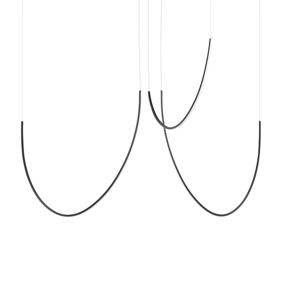 Żyrandol ALVAR 3 czarny LED 3000K TH.547 THORO - zdjęcie produktu