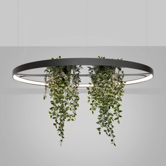 Żyrandol RIO BIO 110 czarny LED 4000K TH.556 THORO - zdjęcie 3