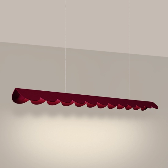 Lampa wisząca BISCUIT burgund LED 3000K TH.560 THORO - zdjęcie 3
