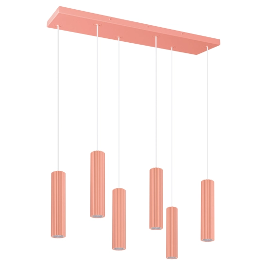 Lampa wisząca IVAR 6L brzoskwiniowa LED 3000K TH.613 THORO - zdjęcie produktu