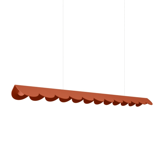 Lampa wisząca BISCUIT ochra czerwona LED 4000K TH.655 THORO - zdjęcie produktu