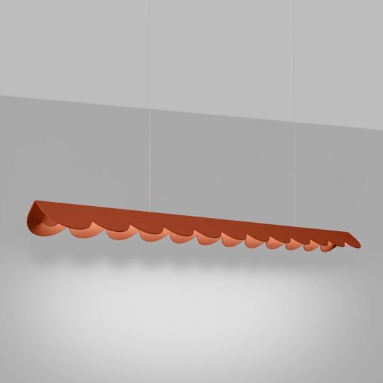 Lampa wisząca BISCUIT ochra czerwona LED 4000K TH.655 THORO - zdjęcie 3