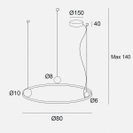 Lampa wisząca Solaris P0702 MaxLight - zdjęcie dodatkowe 4