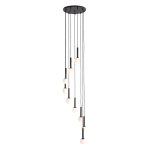 Lampa Wisząca Riu 9 RING Czarny 1117N1 Aldex - zdjęcie produktu