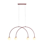 Lampa Wisząca Una 4 Bordowy S 1116L15_S Aldex - zdjęcie produktu