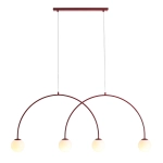 Lampa Wisząca Una 4 Bordowy L 1116L15_L Aldex - zdjęcie produktu