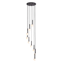 Lampa Wisząca Riu 9 RING Czarny 1117N1 Aldex - zdjęcie produktu