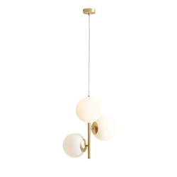 Lampa Wisząca Fin 3 Mosiądz M 1120E40_M Aldex - zdjęcie produktu