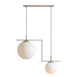 Lampa Wisząca Zac 2 Beżowy MATTE 1038H17_2 Aldex - zdjęcie produktu