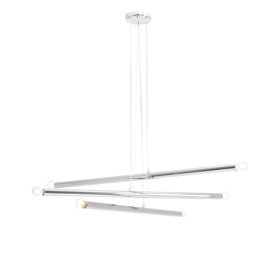 Lampa Wisząca TUBO 6 Chrom 1072K4 Aldex - zdjęcie produktu
