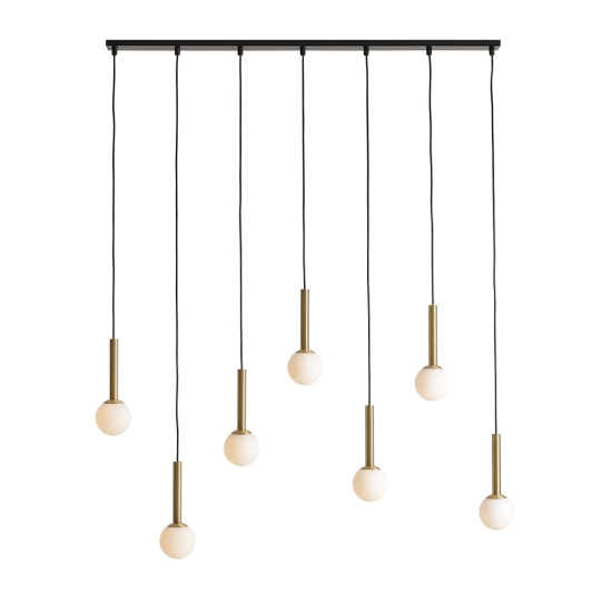 Lampa Wisząca Riu 7 Czarny / Mosiądz 1121T40 Aldex - zdjęcie produktu